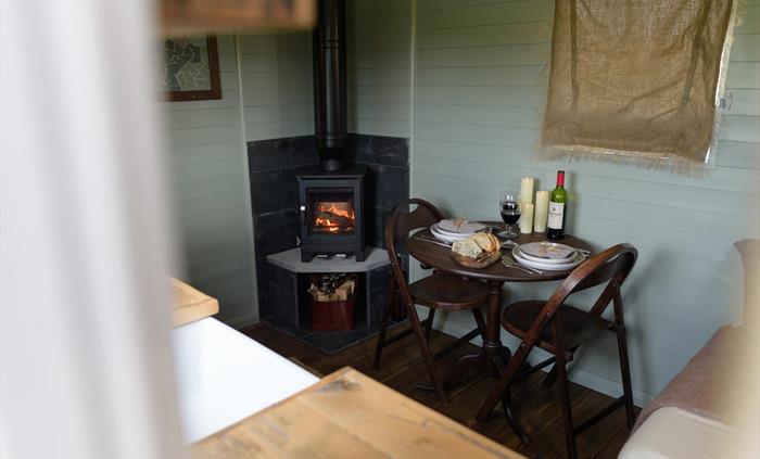 Interior - Joan - Brook Cottage Shepherd Huts